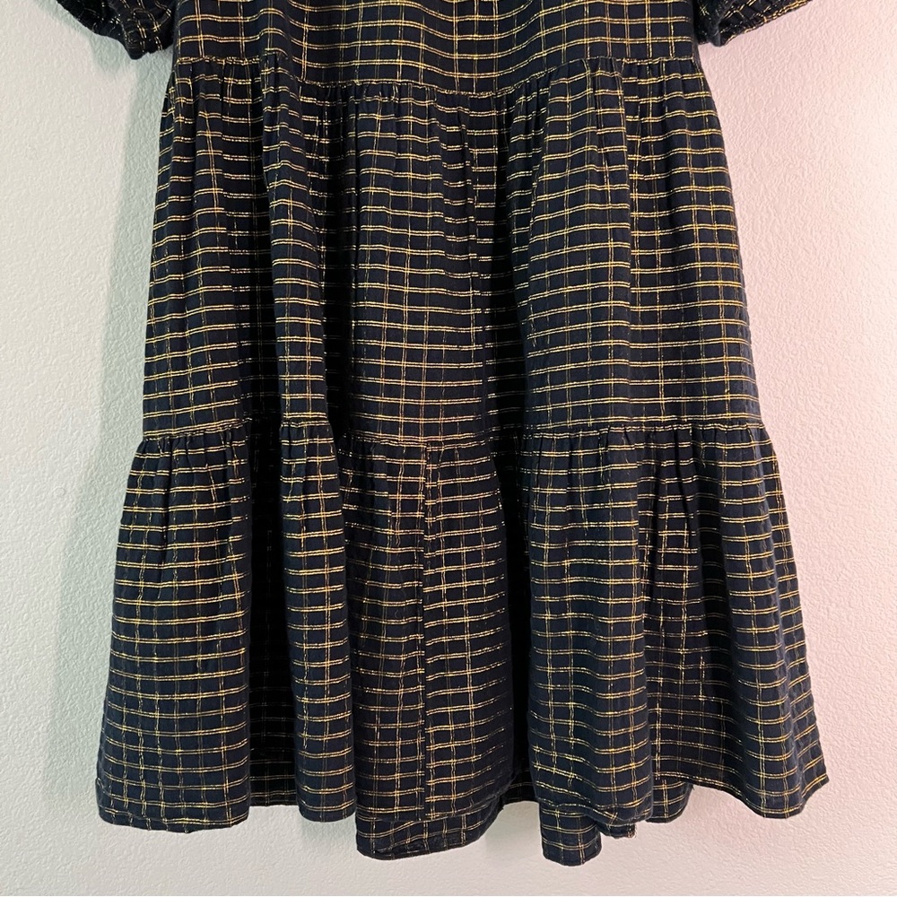 Ulla Johnson Dion Plaid Lurex Metallic Babydoll Mini Dress 12 ASO Sophia Bush - Picture 10 of 16